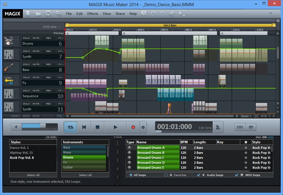 стили для magix music maker 2013 скачать